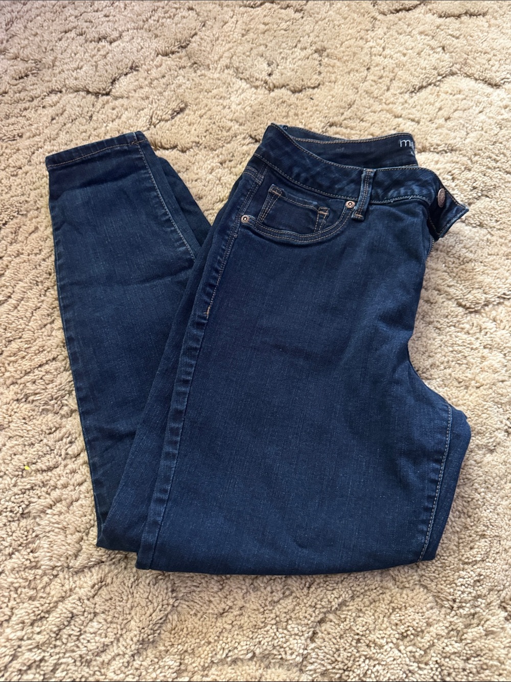 Maurices Navy Blue Skinny Jeans
